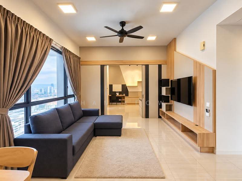 Kondominium untuk Disewa di One Cochrane Residence - Shan Keow - Living Room - PropertyGuru.com.my