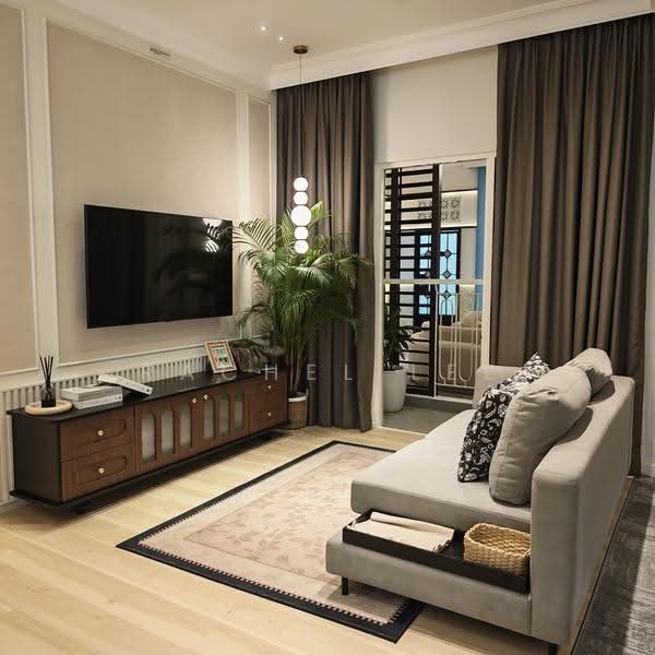 Kediaman Servis untuk Dijual di Tuan Straits Residency - Rachel Lee - Living Room - PropertyGuru.com.my