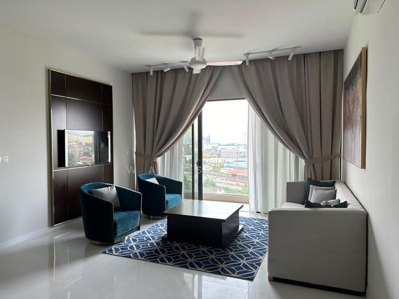 Service Residence for Sale at Oxford Residences @ Pavilion Embassy - Wai Shun - Living Room - PropertyGuru.com.my