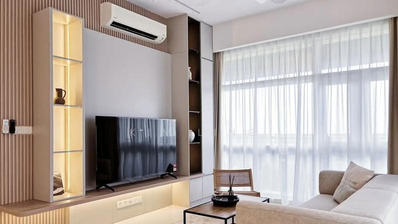 Kediaman Servis untuk Disewa di Met 1 Residences - Kim Ling - Living Room - PropertyGuru.com.my