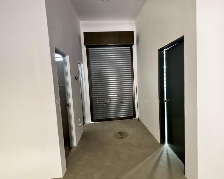 Backyard features roller shutter