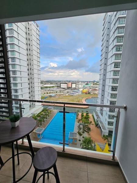 Service Residence for Rent at Parkland Residence - Kiera Wong - Balcony - PropertyGuru.com.my