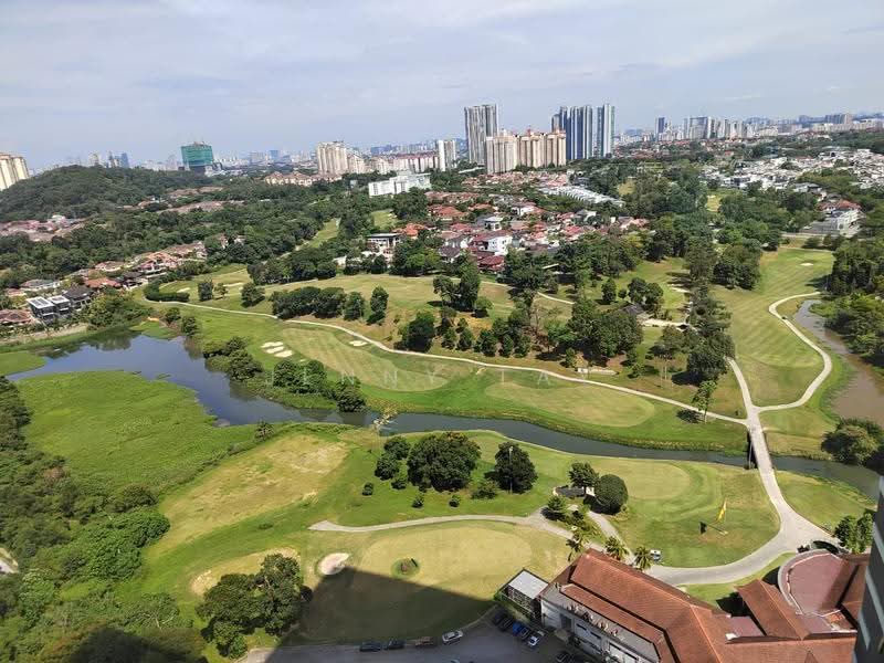 Service Residence for Rent at Edelweiss @ Tropicana Gardens - Jenny Tay - The golf view from the unit window - PropertyGuru.com.my