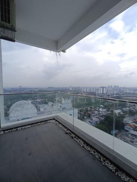 Service Residence for Rent at Pinnacle Tower - Chloe Ying - Balcony - PropertyGuru.com.my