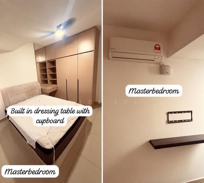 Service Residence for Rent at Avia Plus, Bandar Country Homes - Chloe Kok - Master Bedroom - PropertyGuru.com.my