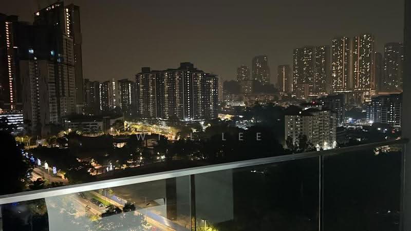 Kondominium untuk Disewa di Nestree Residence - Will Lee - Balcony View at Night - PropertyGuru.com.my