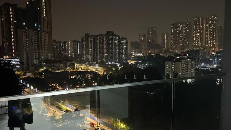 Kondominium untuk Disewa di Nestree Residence - Will Lee - Balcony View at Night - PropertyGuru.com.my