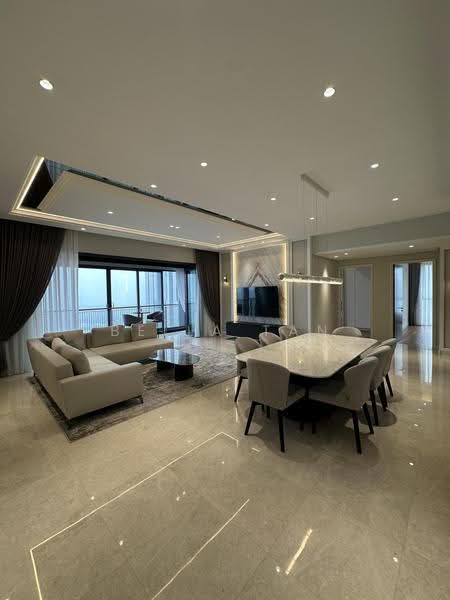 Kediaman Servis untuk Dijual di The Astaka @ 1 Bukit Senyum - Bella Tan - Living Room - PropertyGuru.com.my