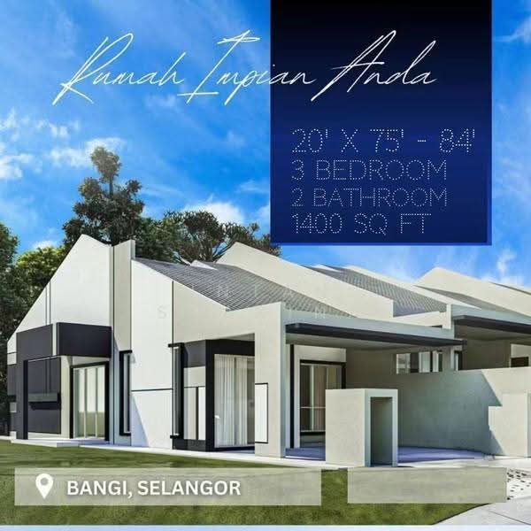 1-storey Terraced House for Sale in Kampung Sungai Kembong Hilir (Bangi) - Intan Sharina - Exterior - PropertyGuru.com.my