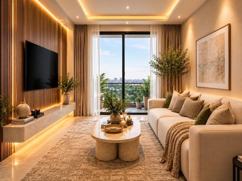 Kediaman Servis untuk Dijual di PSV 2 Residences - Jack Lee - Living Room - PropertyGuru.com.my