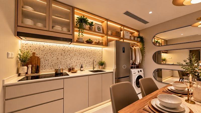 Service Residence for Sale at Seiras Residences - Grace Goh - Kitchen - PropertyGuru.com.my
