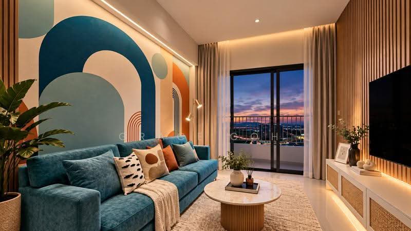Service Residence for Sale at Seiras Residences - Grace Goh - Living Room - PropertyGuru.com.my