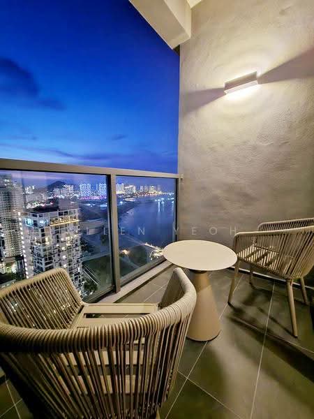 Kediaman Servis untuk Dijual di Marriott Residence @ Gurney - Allen Yeoh - Balcony - PropertyGuru.com.my
