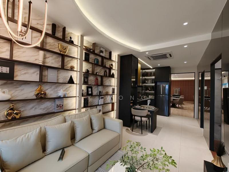 Service Residence for Sale at The Address @ Maxim Pelangi - Cx Wong - Living Room - PropertyGuru.com.my