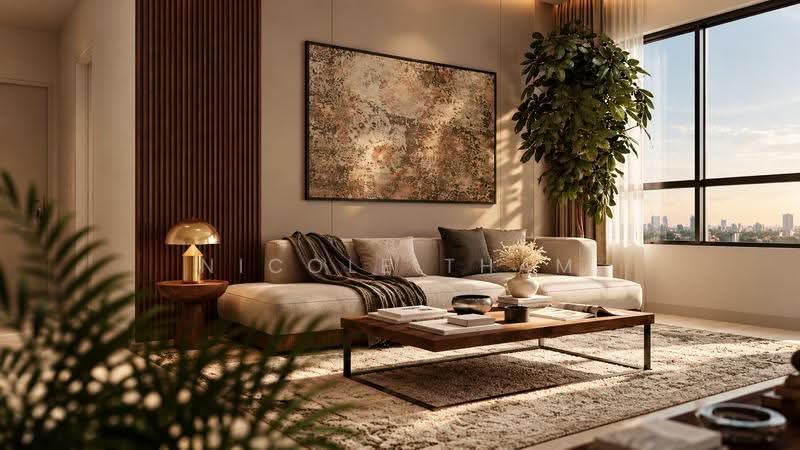 Service Residence for Sale at Alora Residences @ Avenue 25 Subang Jaya - Nicole Tham - Living Room - PropertyGuru.com.my