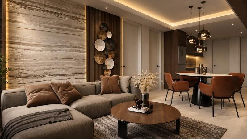 Service Residence for Sale at Alora Residences @ Avenue 25 Subang Jaya - Nicole Tham - Living Room - PropertyGuru.com.my