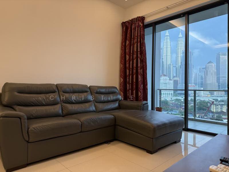 Kediaman Servis untuk Dijual di Setia SKY Residences - Christine Ler - Living Room - PropertyGuru.com.my