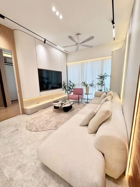 Service Residence for Rent at TRX Residences - Ee Tsin Lim - Living Room - PropertyGuru.com.my