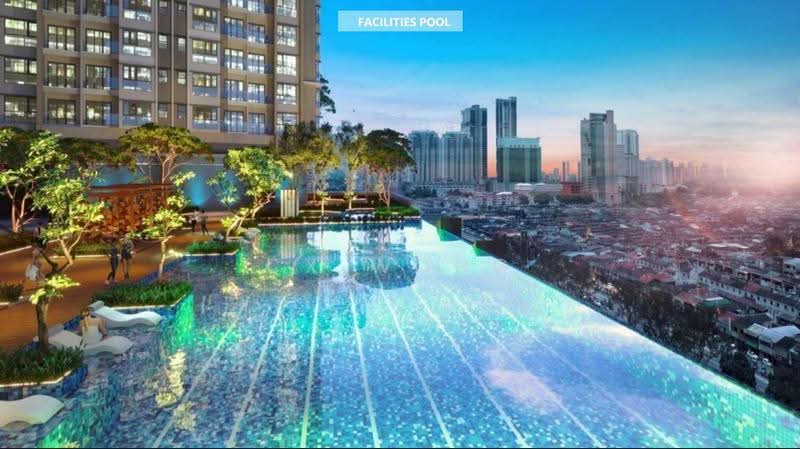Service Residence for Sale at The Address @ Maxim Pelangi - Cx Wong - Pool - PropertyGuru.com.my