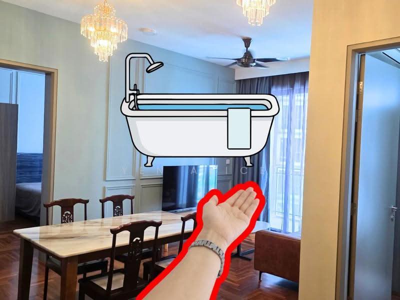 Kediaman Servis untuk Dijual di Bloomsvale - Yen Alice - Dining Room - PropertyGuru.com.my