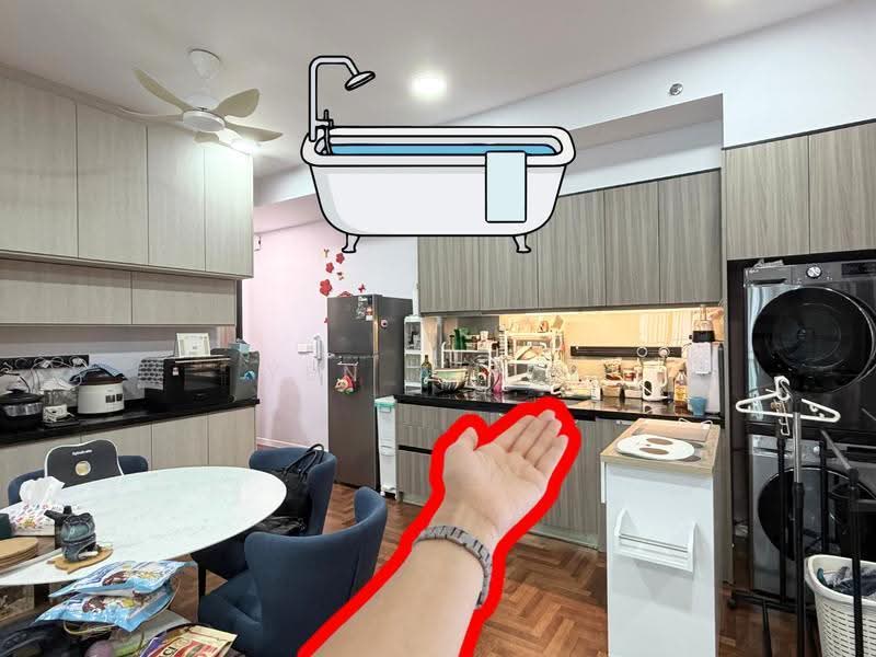 Kediaman Servis untuk Dijual di Bloomsvale - Yen Alice - Kitchen & Dining - PropertyGuru.com.my