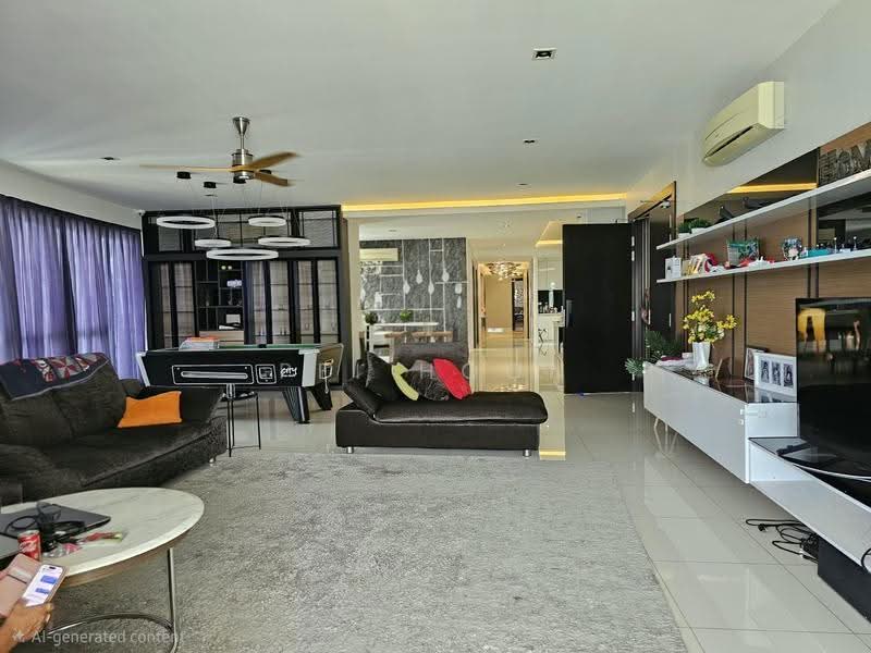 Kondominium untuk Disewa di Gurney Paragon - Pei Hoon - Living Room - PropertyGuru.com.my