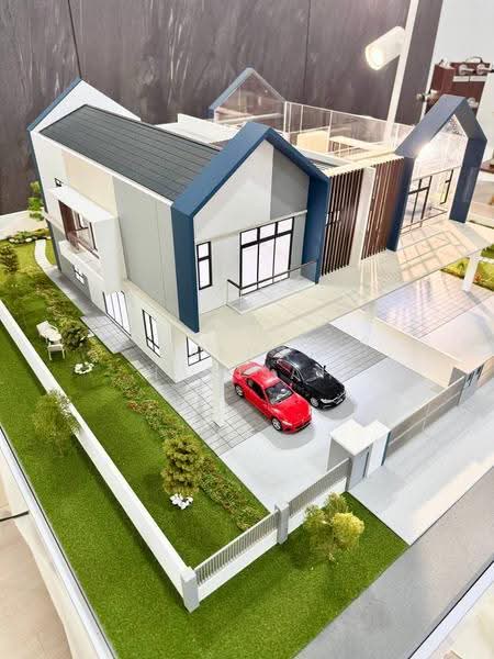 Rumah Berkembar untuk Dijual di Taman Megah (Pontian) - Saedah Napisah - Exterior - PropertyGuru.com.my