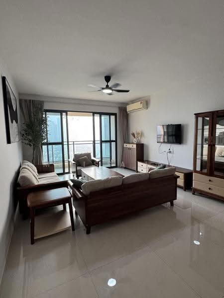 Kondominium untuk Disewa di Cerulean Bay @ Forest City - Melissa Lai - Living Room - PropertyGuru.com.my