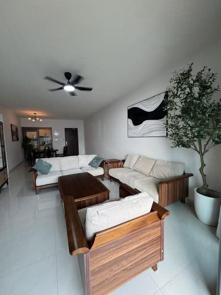 Kondominium untuk Disewa di Cerulean Bay @ Forest City - Melissa Lai - Living Room - PropertyGuru.com.my