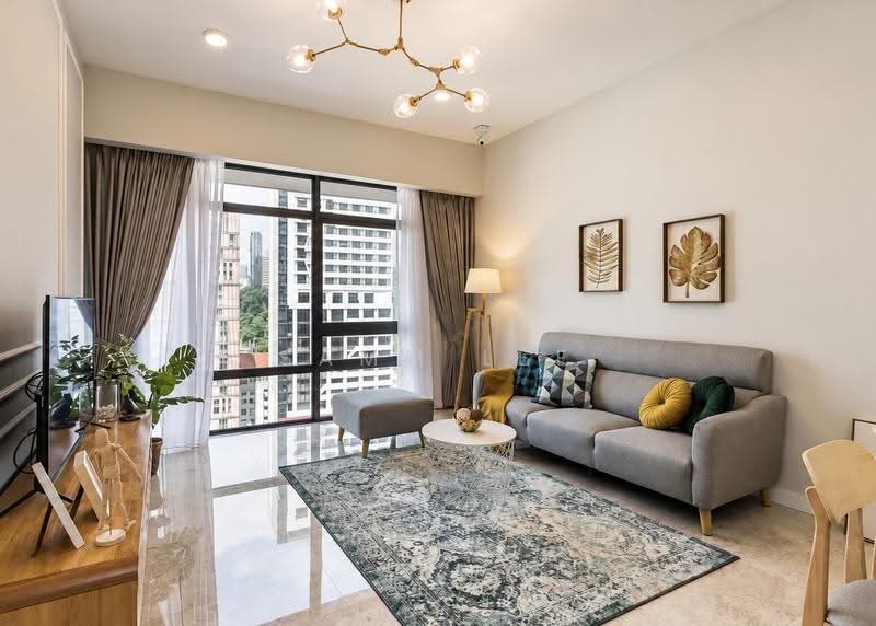 Service Residence for Rent at Anggun Residences - Samm Lee - Living Room - PropertyGuru.com.my
