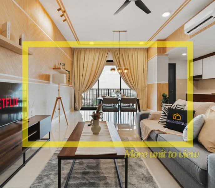 Condominium for Rent at One Cochrane Residence - Ken Lee - Living Room - PropertyGuru.com.my