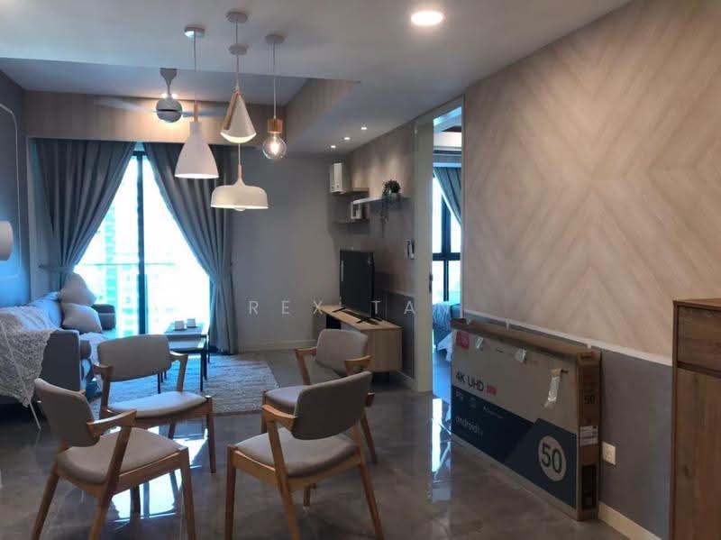 Kondominium untuk Disewa di Ooak Serviced Apartments @ Kiara 163 - Rex Tan - Living Room - PropertyGuru.com.my