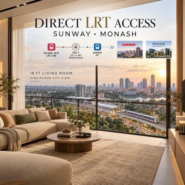 Service Residence for Sale at Alora Residences @ Avenue 25 Subang Jaya - Harrison Lim - Living Room - PropertyGuru.com.my
