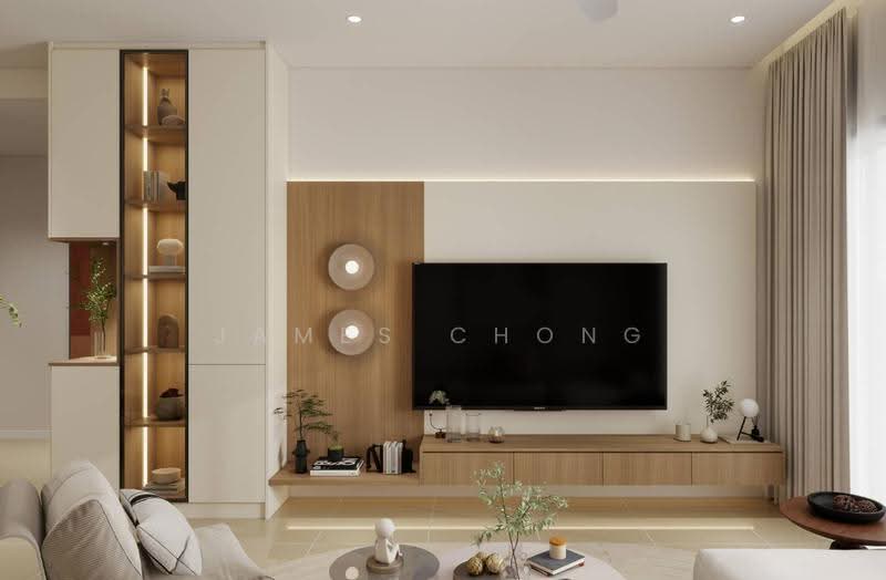 Kediaman Servis untuk Dijual di Jernih Residence - James Chong - Living Room - PropertyGuru.com.my