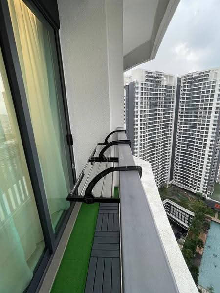 Service Residence for Sale at KL Traders Square - Ahmad Muslim - Balcony - PropertyGuru.com.my