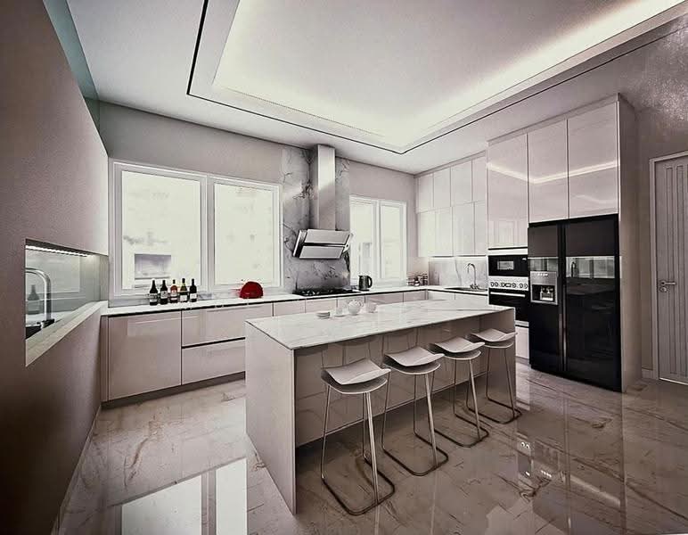 Kediaman Servis untuk Disewa di The Astaka @ 1 Bukit Senyum - Mui Hui Tan - Kitchen - PropertyGuru.com.my