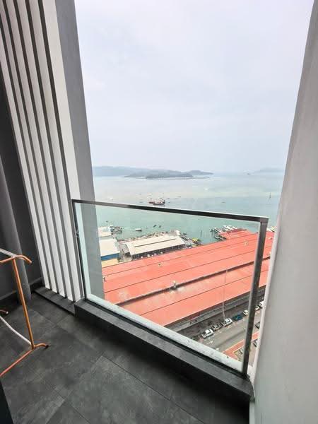 Service Residence for Rent at The Shore - Steven Ho - Balcony - PropertyGuru.com.my