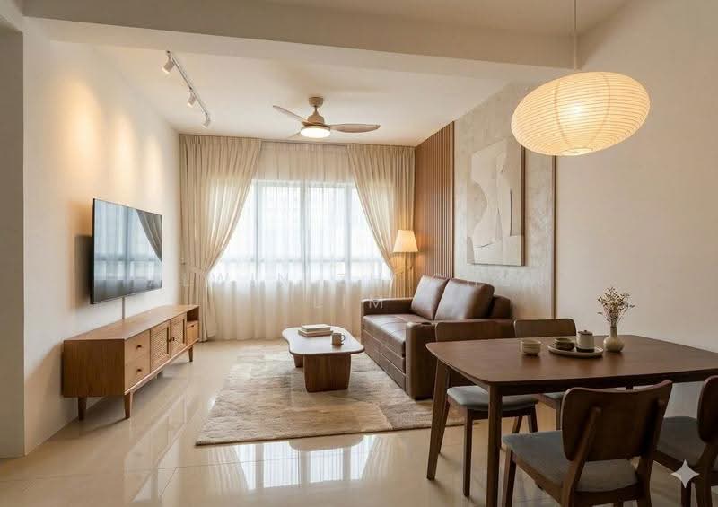 Service Residence for Sale at FORESHORE RESIDENCE - Alwin Zh Chen Lim - Living Room - PropertyGuru.com.my