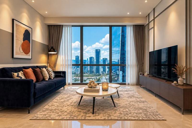 Kediaman Servis untuk Disewa di SO Sofitel Kuala Lumpur Residences - Calvin Chong - Living Room - PropertyGuru.com.my