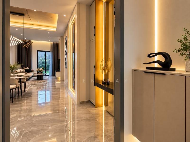 Kediaman Servis untuk Dijual di Parkland by the River - Daren Tay - Living Room - PropertyGuru.com.my
