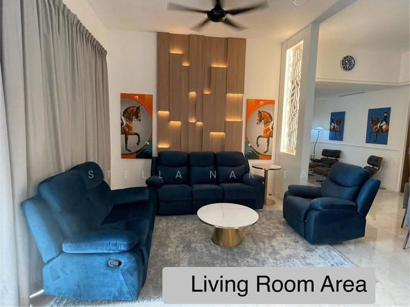 Kediaman Servis untuk Disewa di The Astaka @ 1 Bukit Senyum - Stella Narita - Living Room - PropertyGuru.com.my