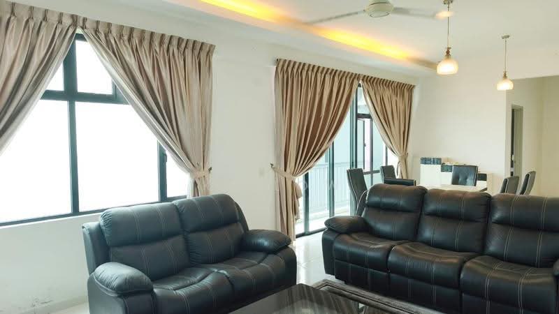 Kediaman Servis untuk Disewa di The Sky Executive Suites - KK Low - Living Room - PropertyGuru.com.my