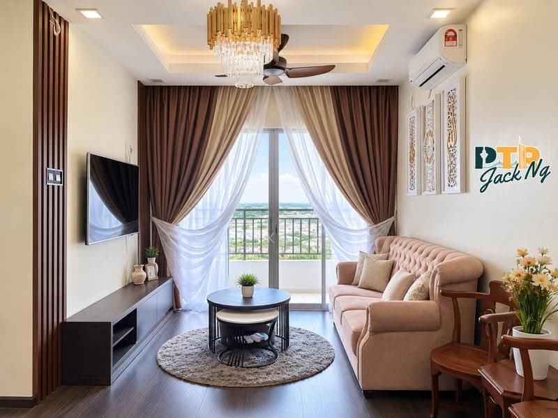 Apartment for Sale at Residensi Pauh Permai - Jack Ng - Living Room - PropertyGuru.com.my