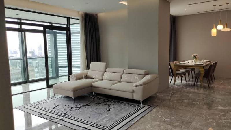 Kediaman Servis untuk Disewa di Four Seasons Place - Seon Sam - Living Room - PropertyGuru.com.my