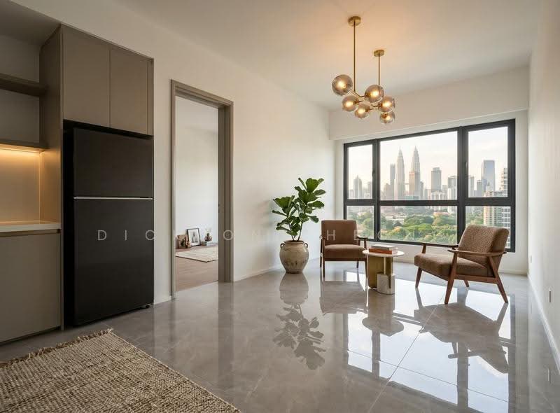 Kediaman Servis untuk Dijual di Skyline Embassy - Dickson Cheong - Living Room - PropertyGuru.com.my