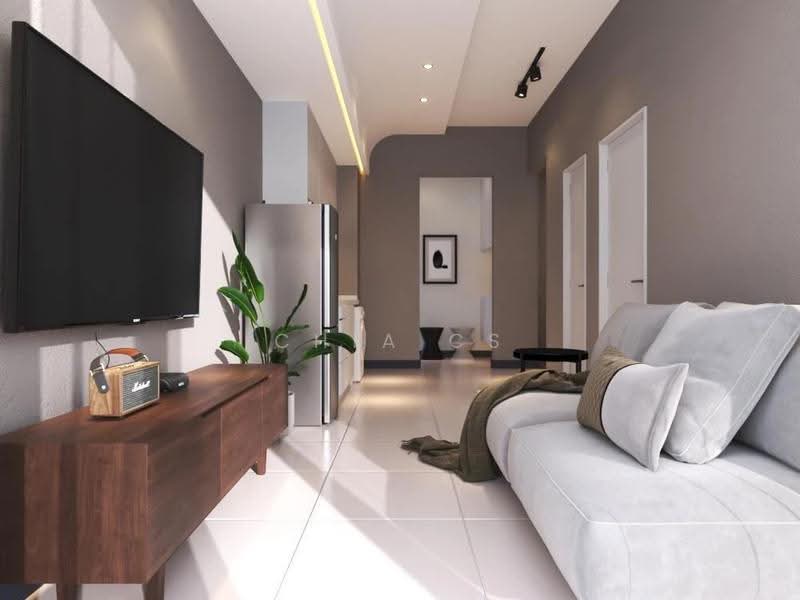 Kediaman Servis untuk Dijual di The Lantern Bangsar - Chia Cs - Living Room - PropertyGuru.com.my