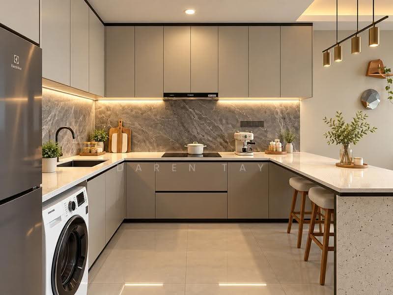 Pangsapuri untuk Dijual di R&F Princess Cove Phase 3-New Casa Suites - Daren Tay - Kitchen - PropertyGuru.com.my