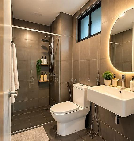 Service Residence for Rent at Greenfield Residence - YING XUAN - Bathroom - PropertyGuru.com.my