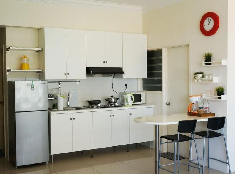 Kediaman Servis untuk Disewa di Birch Regency @ Penang Times Square - Xinnee . - Kitchen - PropertyGuru.com.my