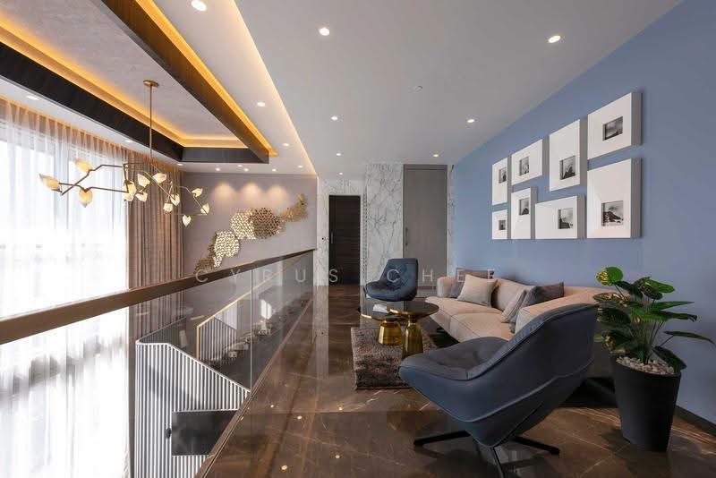 Kediaman Servis untuk Dijual di Arte Solaris @ Mont Kiara - Cyrus Chee - Living Room - PropertyGuru.com.my